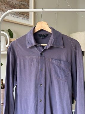 Diesel Style Lab Purple Vintage Button-Up Shirt